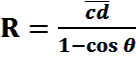 R=cd(1-cos)